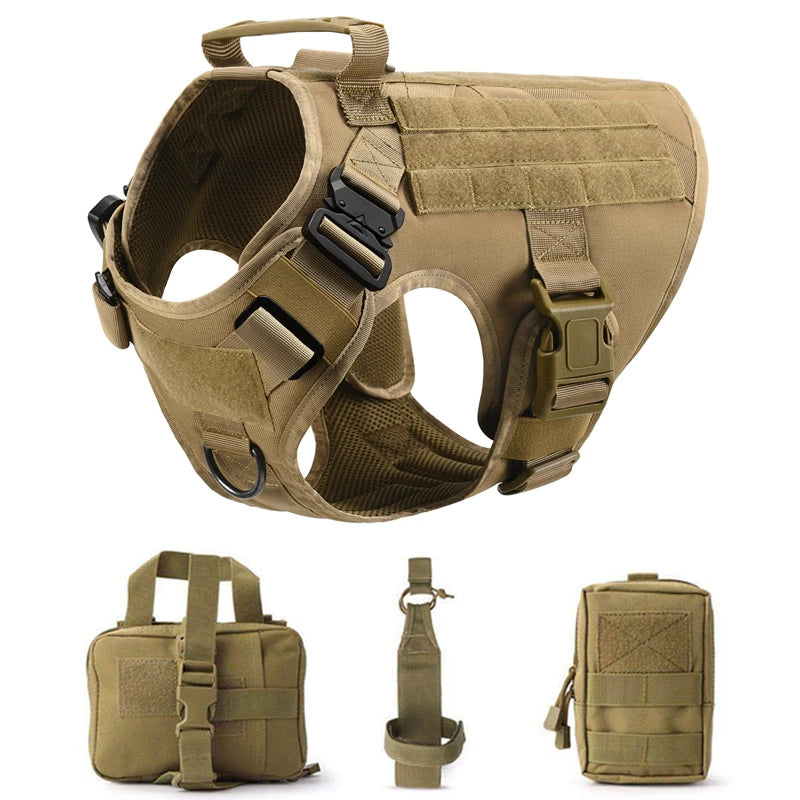 CatDog Tactical Dog Vest - 1050D Nylon & MOLLE Compatible