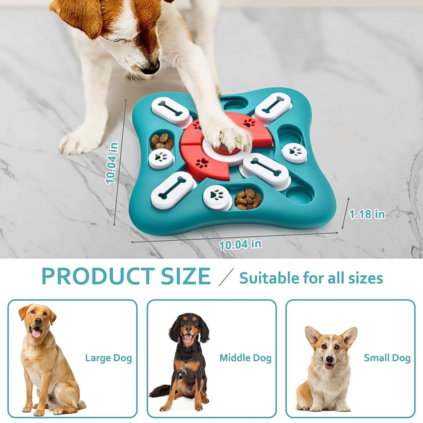 CatDog 3-in-1 Puzzle Toy - Treat Dispenser & Slow Feeder