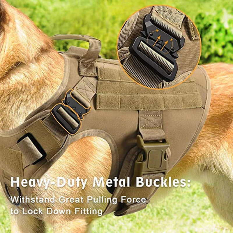CatDog Tactical Dog Vest - 1050D Nylon & MOLLE Compatible