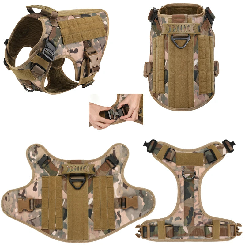 CatDog Tactical Dog Vest - 1050D Nylon & MOLLE Compatible