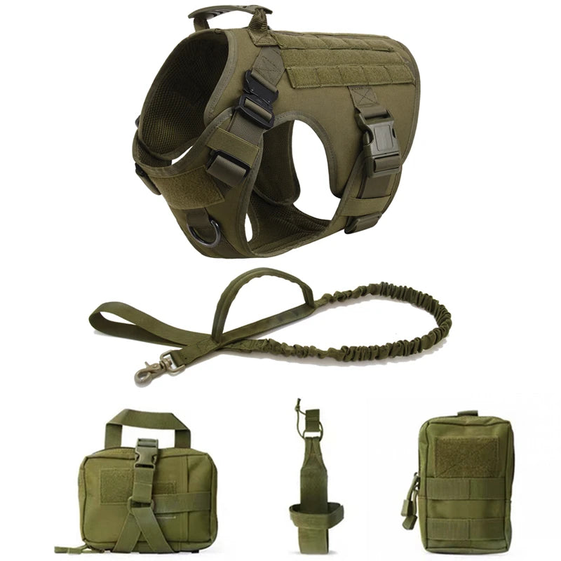 CatDog Tactical Dog Vest - 1050D Nylon & MOLLE Compatible