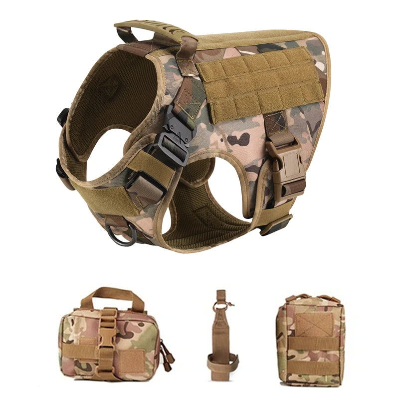 CatDog Tactical Dog Vest - 1050D Nylon & MOLLE Compatible