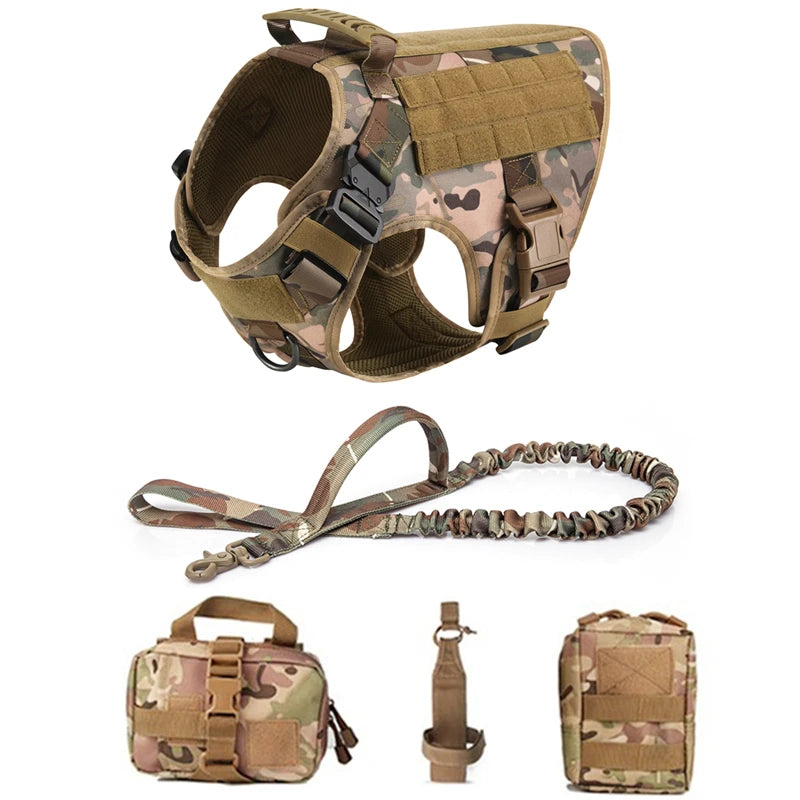CatDog Tactical Dog Vest - 1050D Nylon & MOLLE Compatible
