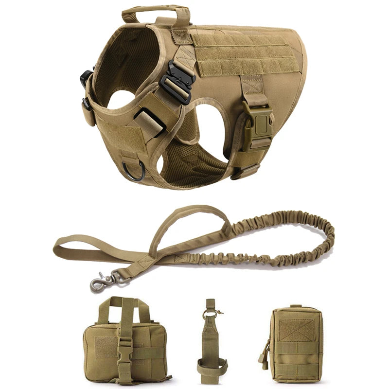CatDog Tactical Dog Vest - 1050D Nylon & MOLLE Compatible