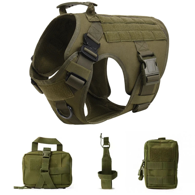 CatDog Tactical Dog Vest - 1050D Nylon & MOLLE Compatible