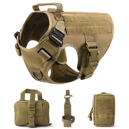 CatDog Tactical Dog Vest - 1050D Nylon & MOLLE Compatible