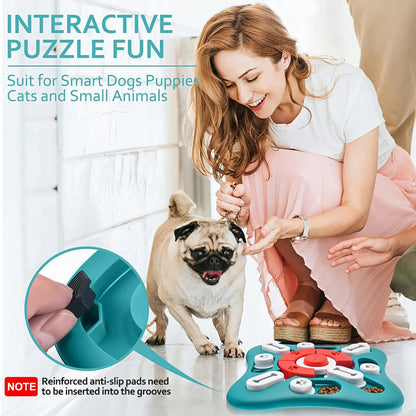 CatDog 3-in-1 Puzzle Toy - Treat Dispenser & Slow Feeder