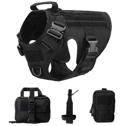 CatDog Tactical Dog Vest - 1050D Nylon & MOLLE Compatible