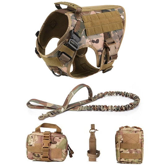 CatDog Tactical Dog Vest - 1050D Nylon & MOLLE Compatible