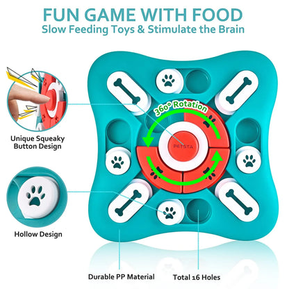 CatDog 3-in-1 Puzzle Toy - Treat Dispenser & Slow Feeder