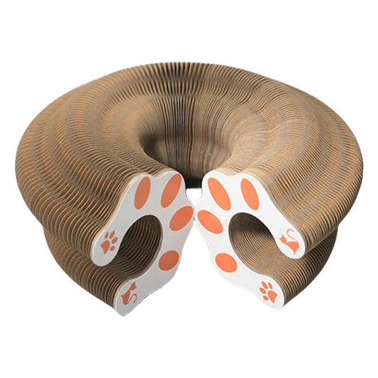 Foldable Cat Scratcher - Magnetic Eco Board & Bell Toy